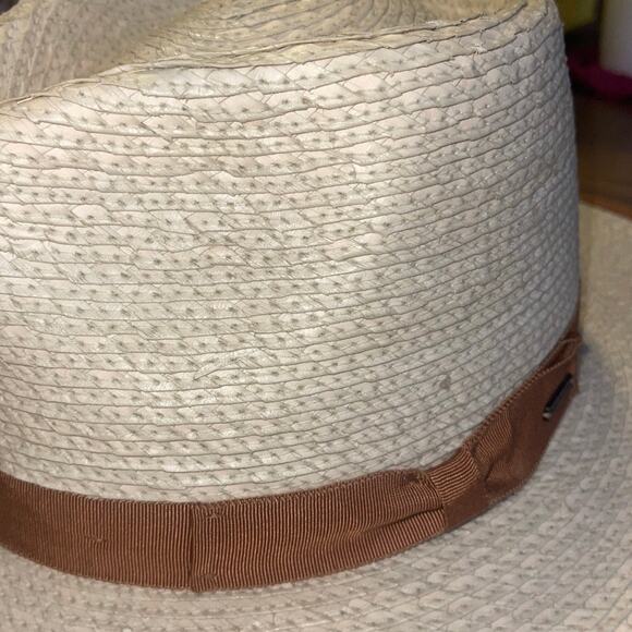 Brixton Jo Straw Rancher Hat Natural Tan Tripilla Straw Adjustable Medium NWT - Picture 7 of 7